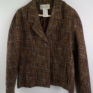 Vintage Mondi fully lined brown mingled Jacket